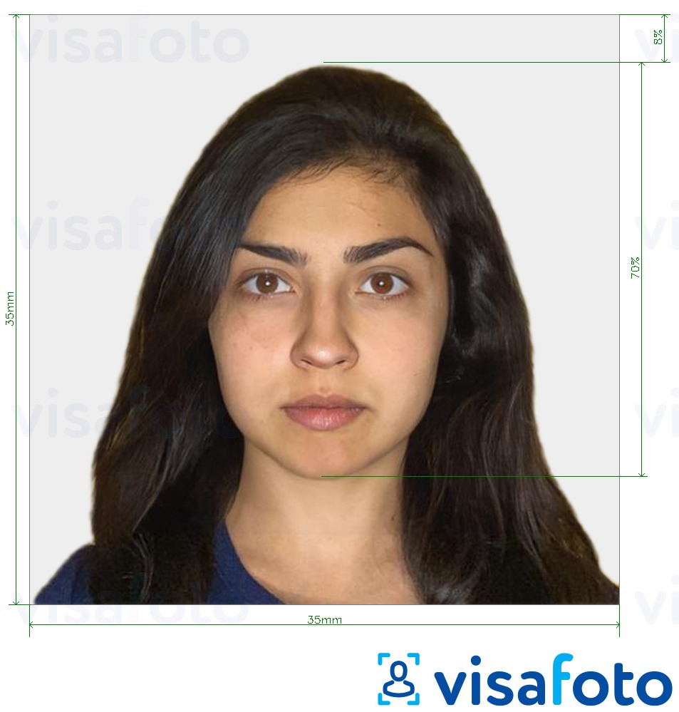  Hindiston pasporti 35x35 mm uchun rasm namunasi zaruriy hajm xususiyatlariga ega